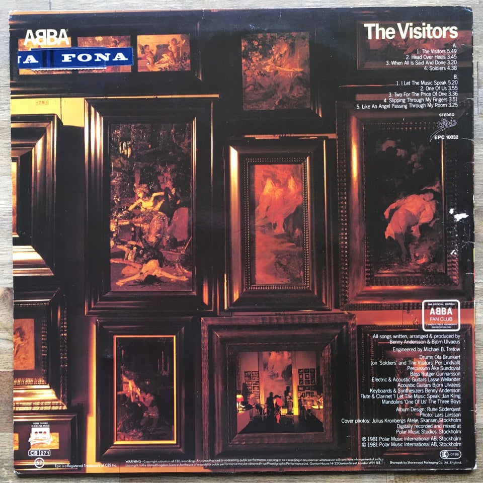 LP, Abba, The Visitors (UK)