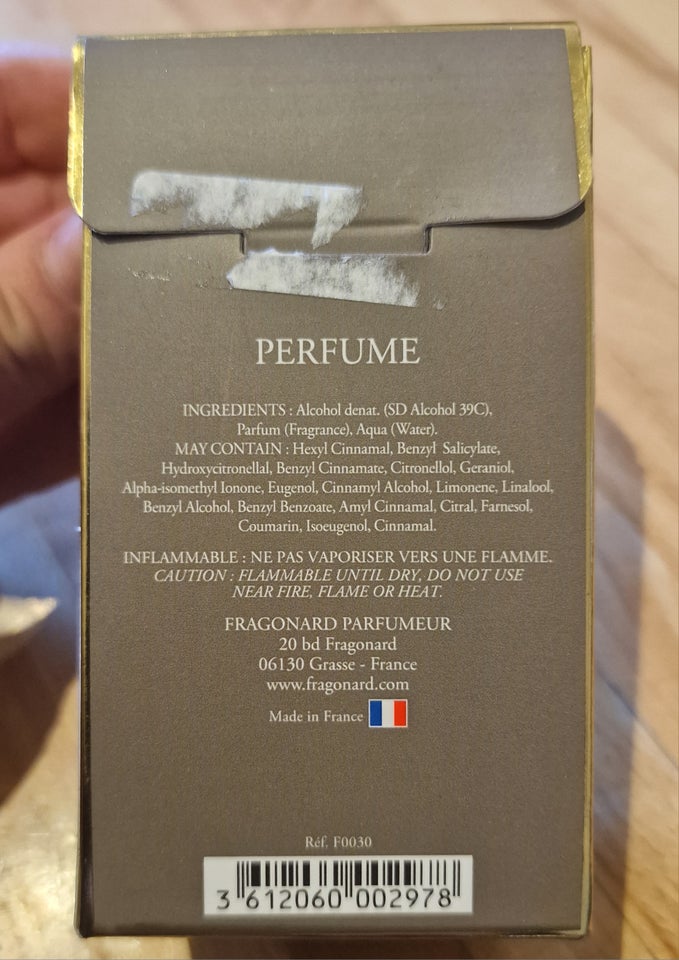 Dameparfume, Ægte parfume, Fragonard