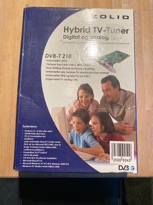 TV Tuner, Zolid DVB-T, Hybrid TV-Tuner. 
Digital og analog