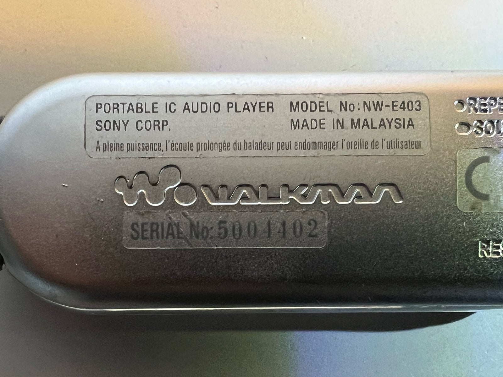 Walkman, Sony, NW-E403