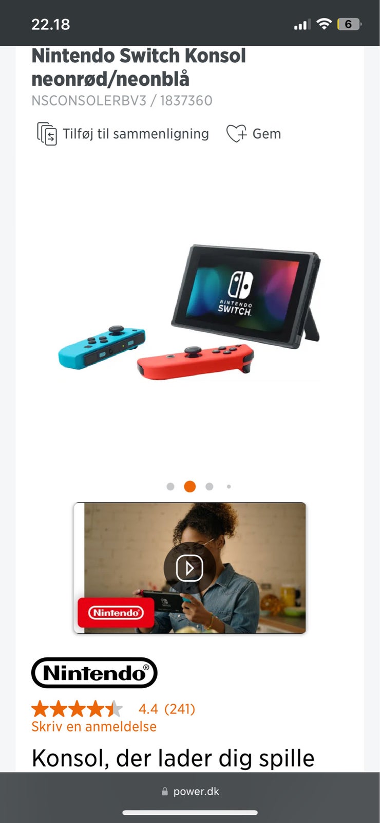 Nintendo Switch, OLED, God