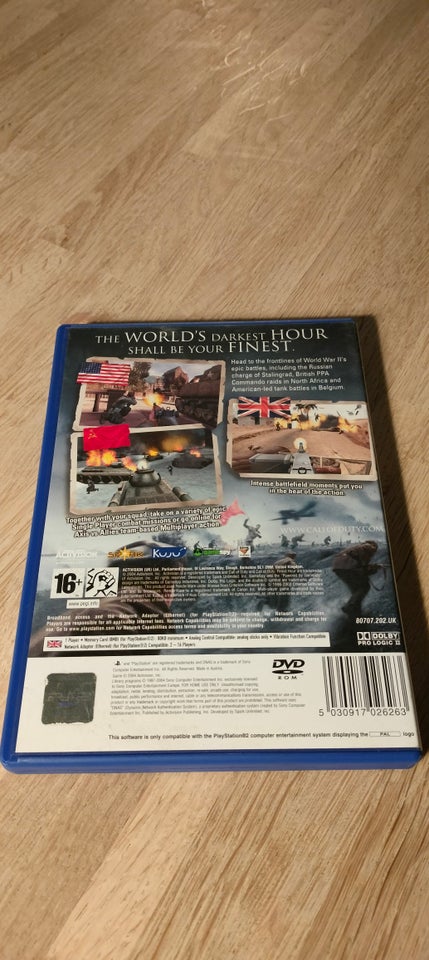CALL Of DUTY – Finest Hour (With Net Play), PS2, FPS