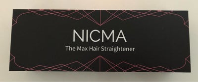 Hårpleje og tilbehør, Glattejern, Nicma, Nyt og ubrugt 

Nicma The Max Hair Straightener 

Temperatu