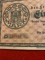 Vesteuropa, sedler, 1923