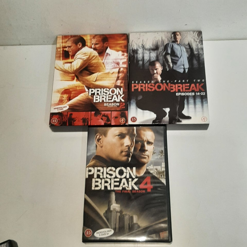 PRISON BREAK Sæson 2-4, DVD, action