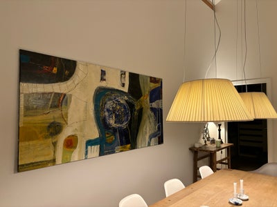 Akrylmaleri, Dorthe Kalhøj, motiv: Abstrakt, stil: Abstrakt, b: 200 h: 100, Flot og stort maleri (2 