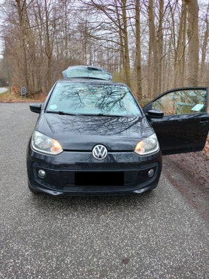 VW Up!, 1,0 60 Move Up!, Benzin, 2012, km 212000, sort, aircondition, ABS, airbag, 3-dørs, centrallå