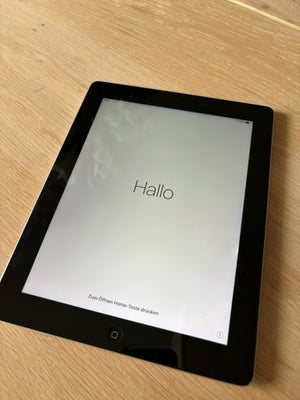 iPad 4, 16 GB, sort, God, Brugt (nulstillet) ipad 4 generation i sort i god stand. 16gb hukommelse.
