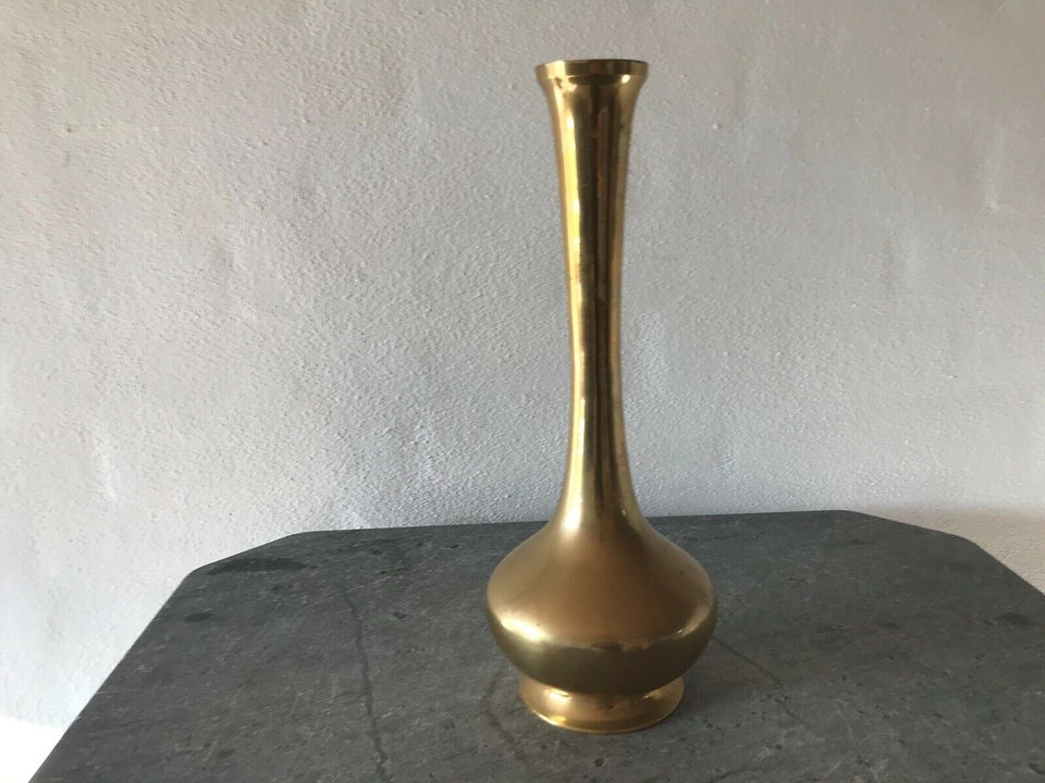 Stor messing vase (vintage)