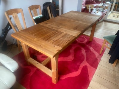 Spisebord, fyrretræ, b: 90 l: 200, Sælger masiv fyrretræsbord pga. renovation. Den er i godt stand o