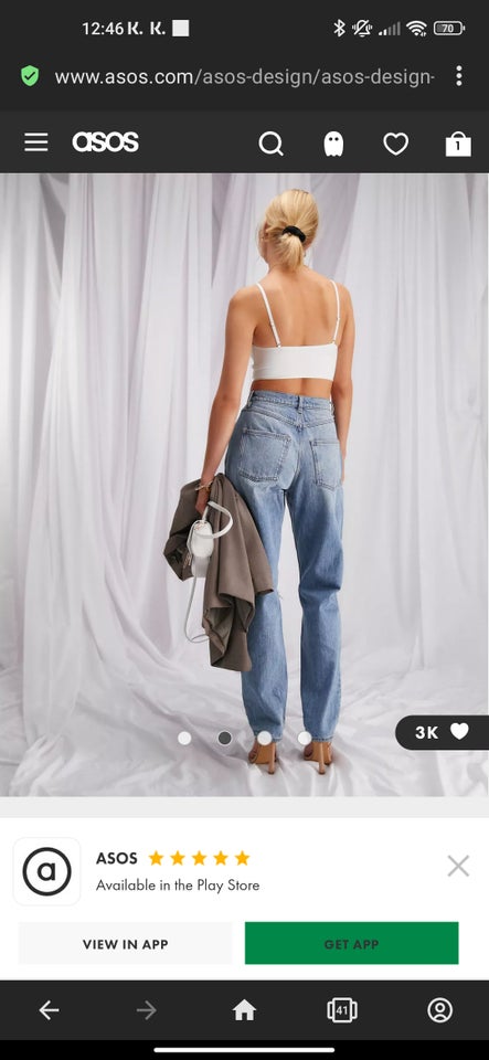 Jeans, ASOS Design, str. 42