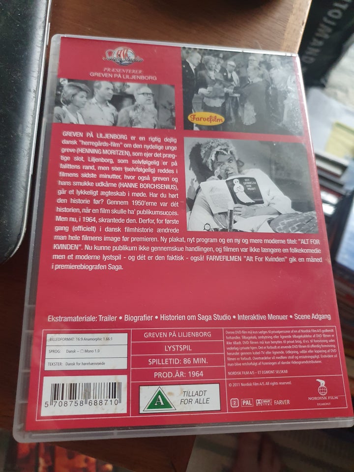 Greven fra liljenborg, DVD, familiefilm