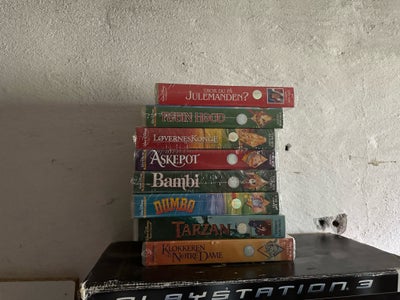 Animation, Disney, instruktør Walt disney, Disney vhs fil stadig i folie 150 kr stykket