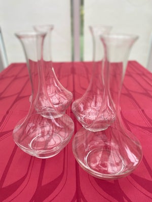 Glas, Karafler, Holmegaard, 4 x karafler fra holmegaard (stk 199,-), mundblæst glas, Ingen fejl, fre