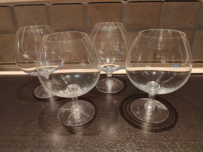 Glas, 4 stk. cognacglas, Holmegaard Fontaine, Nypris 250 kr. pr. stk. 
Sælges samlet for 100 kr. for