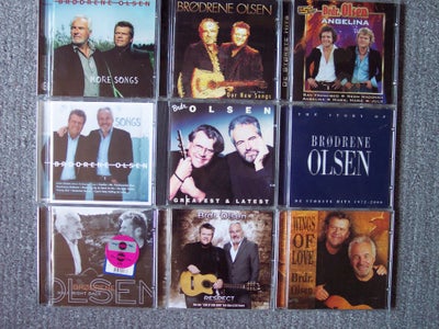 .BRØDRENE OLSEN  CDer sælges stykvis             : ., pop, 
Velholdte originale CDer med intakte cov