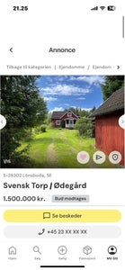 Sverige Torp/Ødegård på skøn grund 7663 m2