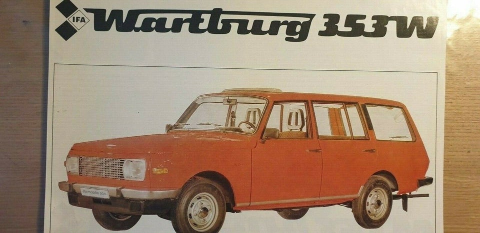 Brochure, Wartburg 353W