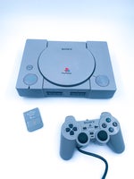 Playstation 1, PS1 med 1 controller og memory card
