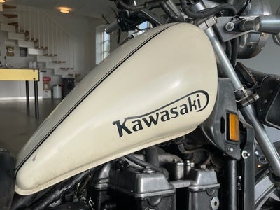 Kawasaki, Ltd 450, 450 ccm, 27 hk, 1985, 76400 km, Hvid creme, m.afgift, Fin MC klar til at gå somme
