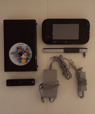 Nintendo Wii U, Sort Version, God, 

Nintendo Wii U sæt - Konsol - Gamepad - Controller - Censor - K