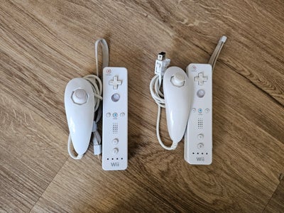 2 originale controller sæt til Nintendo Wii, Nintendo Wii, 2 originale controller sæt til Nintendo W