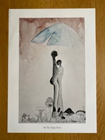 Plakat , Maja Rose , motiv: Mennesker i regnen