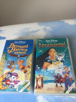 Tegnefilm, VHS  Disney klassikere, VHS Disney klassikere 10 stk. sælges samlet for højeste bud:
Disn