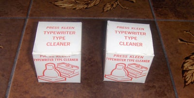 Skrivemaskine, RETRO: PRESS KLEEN TYPEWRITER TYPE CLEANER, RETRO: PRESS KLEEN TYPEWRITER TYPE CLEANE