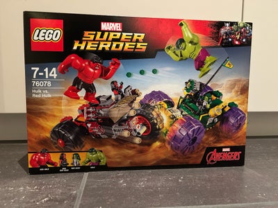 Lego Super heroes, 76078, Uåbnet Hulk vs. Red Hulk. Æske i pæn stand.