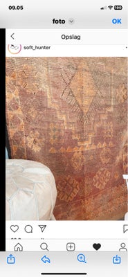Gulvtæppe, Marokkansk vintage kelim., b: 140 l: 330, Flot vintage kelim tæppe /løber købt hos Soft H
