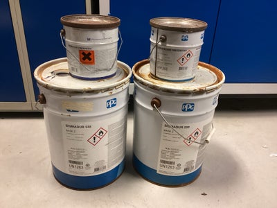 Epoxy, Sigma, 40 liter liter, Blå, 40 liter. Epoxy kvalitets maling fra sigma. 
Sælges samlet for 10