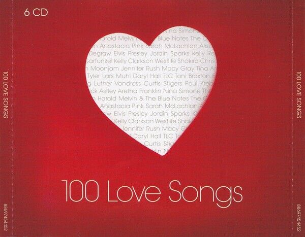 Various / Diverse: 6CD : 100 Love Songs, rock