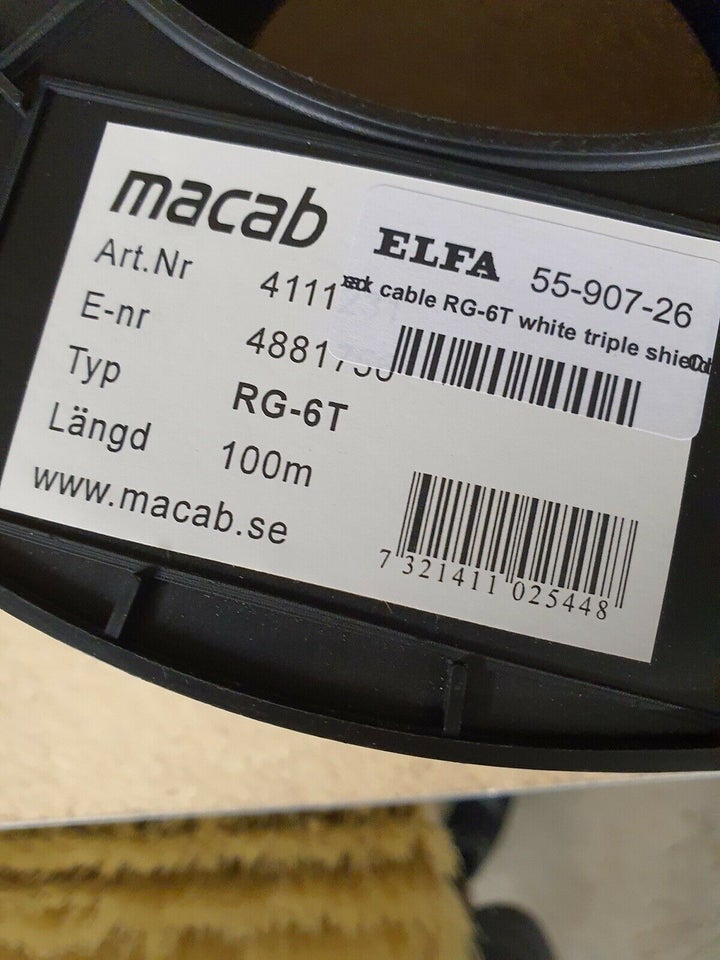 Coaxial, Macab - ELFA, 75 m.