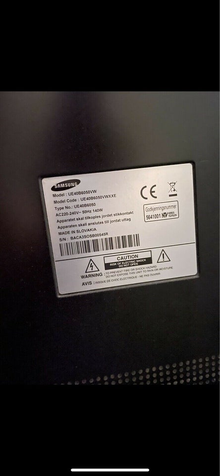 LED, Samsung, UE40B6050