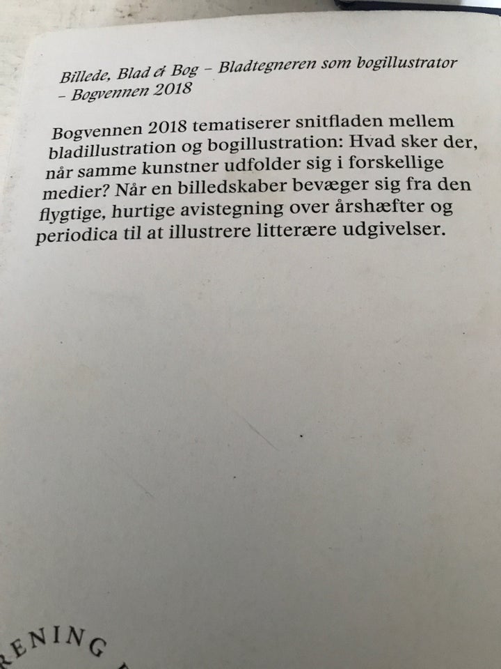 Billede blad og bog. Bkadtegneren som illustratir,