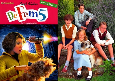 DE FEM DEN POPULÆRE ENGELSKE TV SERIE FRA 90ERNE, DVD, eventyr, (SKRIV KUN SMS (TLF 42650678) IKKE M