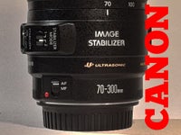 Zoom lense, Canon, EF 70-300mm f4-5.6 IS USM