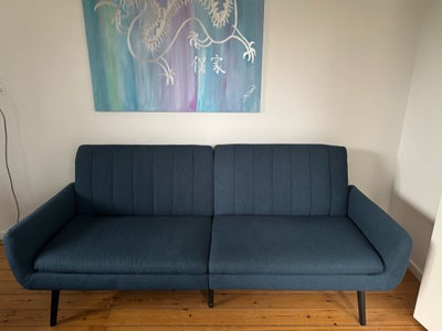 Sovesofa, 4 pers. , Jysk Harndrup sovesofa, Længde 210 cm /85 høj/ 114 cm 

3-personers sofa i stof.