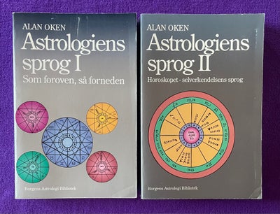 Astrologiens sprog 1 + 2, Alan Oken, emne: astrologi, Brugsspor på omslagende ellers fejlfrit sæt, 1