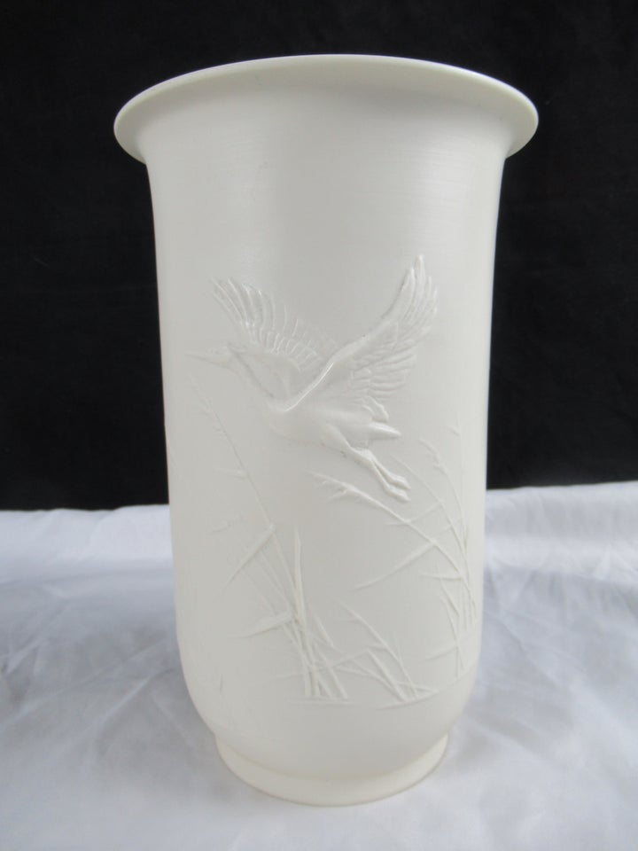Stor Vase Med Hejre I Relief, Rosenthal