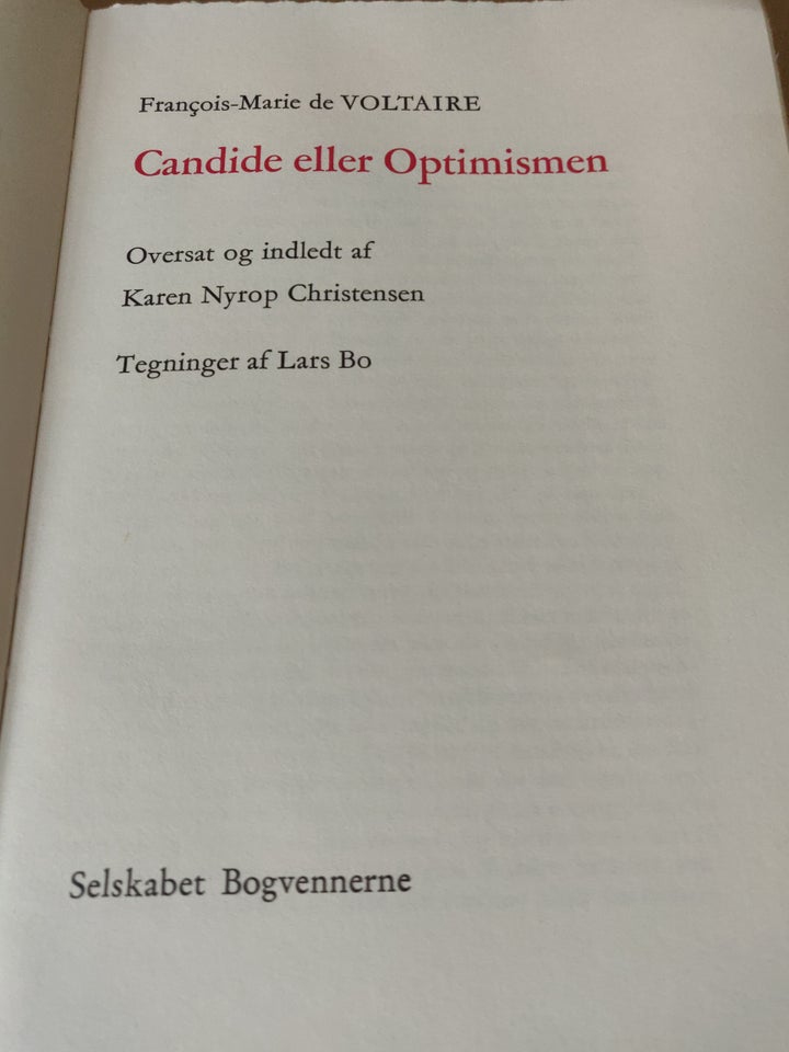 Candide eller optimismen, Voltaire, genre: roman