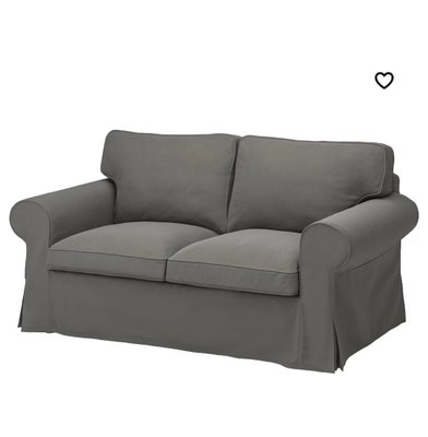 Sofa, bomuld, 2 pers. , Ektorp Ikea, 2-pers. sofa, Hakebo mørkegrå
Har ekstra betræk i rød
I fin sta