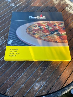 Tilbehør, CHAR-BROIL, Pizza sten ny men prøvet