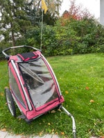Cykelvogn til to børn inkl forhjul og regnslag, Nordic cab