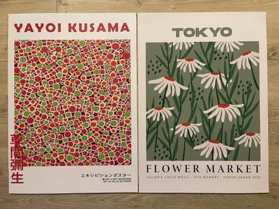 Plakat, YAYOI KUSAMA/MATISSE plakat 50x70, Helt nye. Aldrig brugt. 
50x70 Pr. Stk 70,- 
Afhentes i V