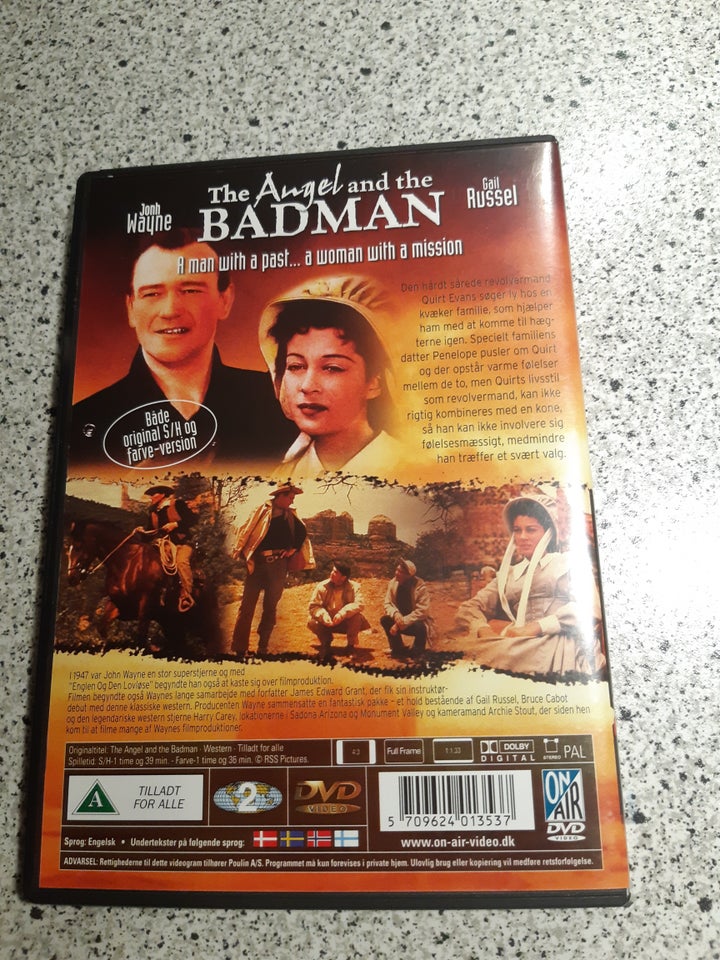 The Angel and the Badman, DVD, western