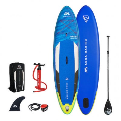 Samlet pakke, Udlejning af Aqua Marina Beast, str. 320 x 81 x 15CM, Stand Up Paddle board (SUP) i be