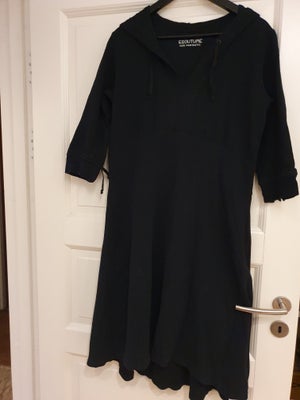 Sweatshirt-kjole, Ecouture, str. XL,  Sort,  100% ecocotton,  Ubrugt, Den smukke Hudda kjole fra Eco