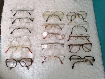 Andre samleobjekter, Vintage/retro briller, Vintage/retro briller.  Nr 1: stålbrille, kr 75,-/nr 2 s
